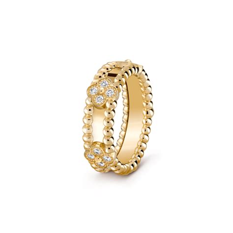 van cleef and arpels perlee replica ring|van cleef perlee clover ring.